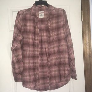 Pink and Brown Flannel